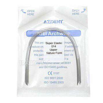 Дуги Azdent SE Niti, 014, верх, 10шт/уп. Natural Form Niti-014-upper Natural фото
