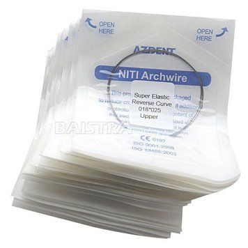 Дуги Azdent SE Reverse CurveNiti, 0.18x0.25, верх, 2шт/уп. Natural Form Revers 018x025up Natural фото