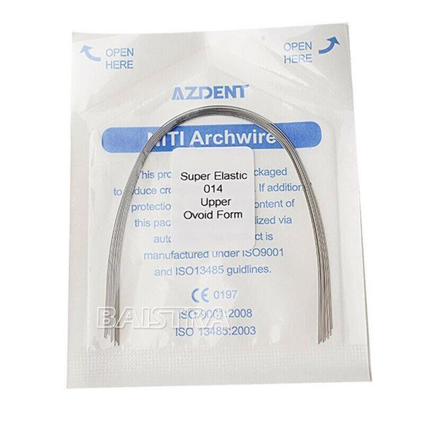 Azdent SE NiTi 0.014" верх - ортодонтические дуги, Ovoid Form, 10 шт/уп. 1409225594 фото