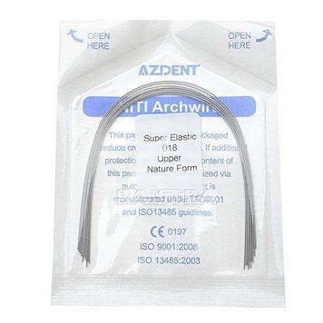 Дуги Azdent SE Niti, 018, верх, 10шт/уп. Natural Form Niti-018-upper Natural фото