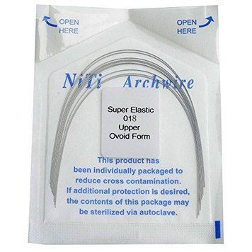 Azdent SE NiTi 0.018" верх &mdash; ортодонтичні дуги, Ovoid Form, 10 шт/уп. Niti-018-upper фото