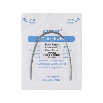Azdent SE NiTi 0.012" низ &mdash; ортодонтичні дуги, Ovoid Form, 10 шт/уп. Niti-012-lower фото