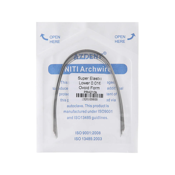 Azdent SE NiTi 0.016" низ &mdash; ортодонтичні дуги, Ovoid Form, 10 шт/уп. Niti-016-lower фото