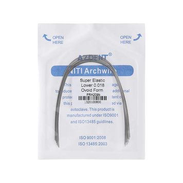Azdent SE NiTi 0.018" низ &mdash; ортодонтичні дуги, Ovoid Form, 10 шт/уп. Niti-018-lower фото