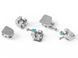 Брекет №41 Low Right для системы 2х4, Mini, Roth 0.22", 10 шт., Azdent Mini, Roth 0.22" LR41 фото 2